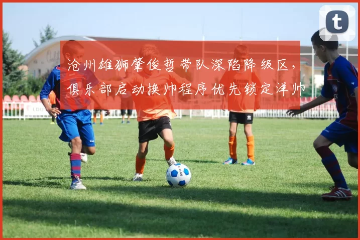 沧州雄狮肇俊哲带队深陷降级区，俱乐部启动换帅程序优先锁定洋帅